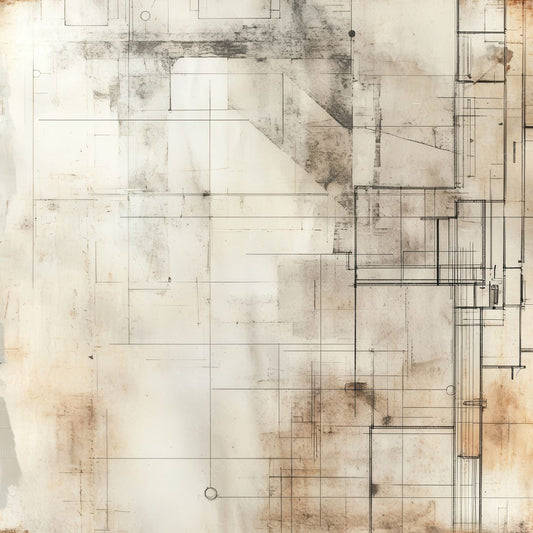 Abandoned Blueprints Oil Digital Paper Pack (DDD000329)