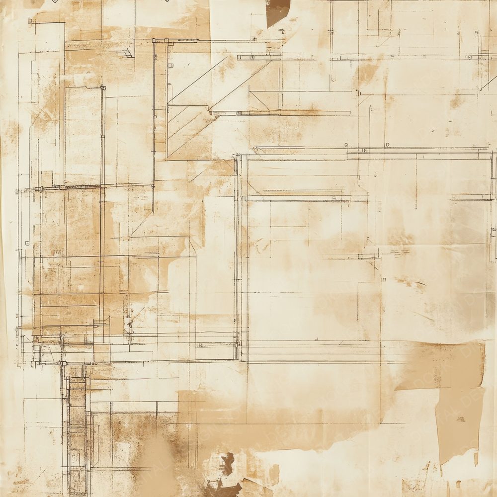 Abandoned Blueprints Oil Digital Paper Pack (DDD000329)