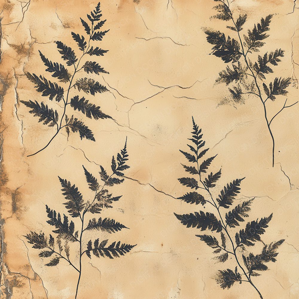 Aged Ink Leaves Digital Paper Pack (DDD000336)