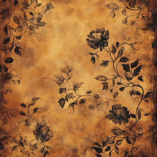 Amber Faded Bloom Digital Paper Pack (DDD000349)