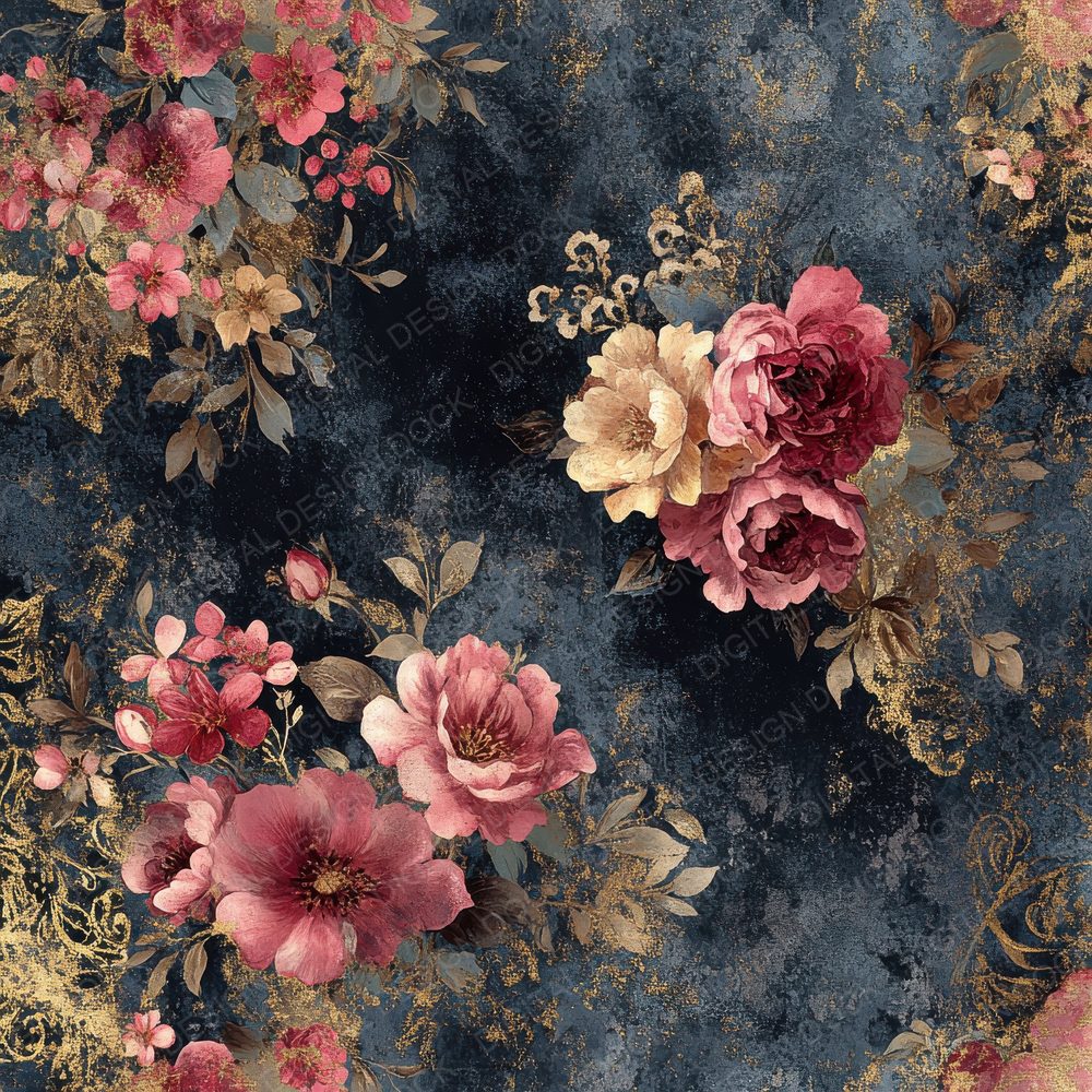 Baroque Bloom Decay Digital Paper Pack (DDD000366)