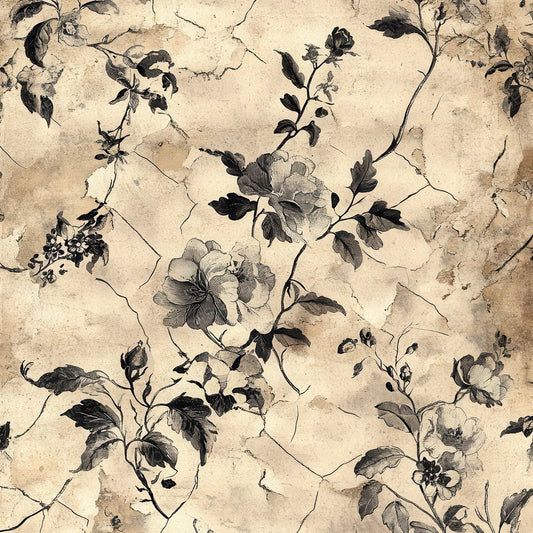 Baroque Floral Decay Digital Paper Pack (DDD000368)