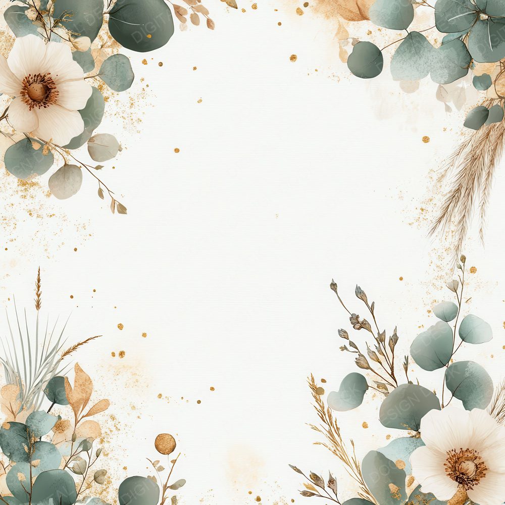 Boho Bloom Digital Paper Pack (DDD000384)