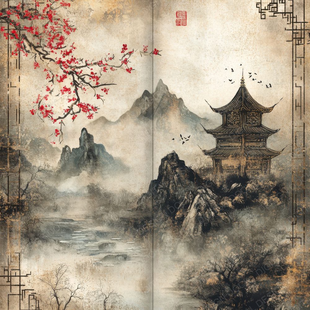 China Serenity Digital Paper Pack (DDD000411)