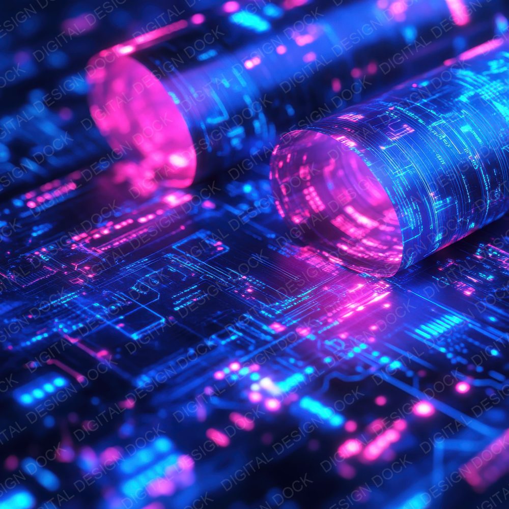 Cyberpunk Holograph Digital Paper Pack (DDD000445)