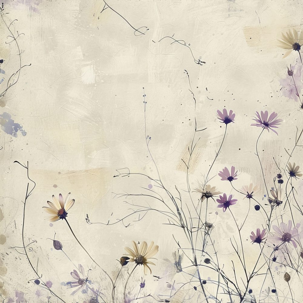 Daisies and Poppies Digital Paper Pack (DDD000448)