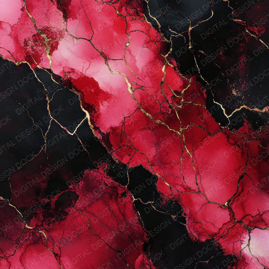 Deep Crimson Marble Digital Paper Pack (DDD000457)