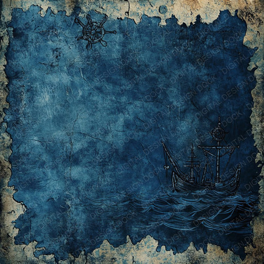 Deep Navy Nautical Digital Paper Pack (DDD000461)