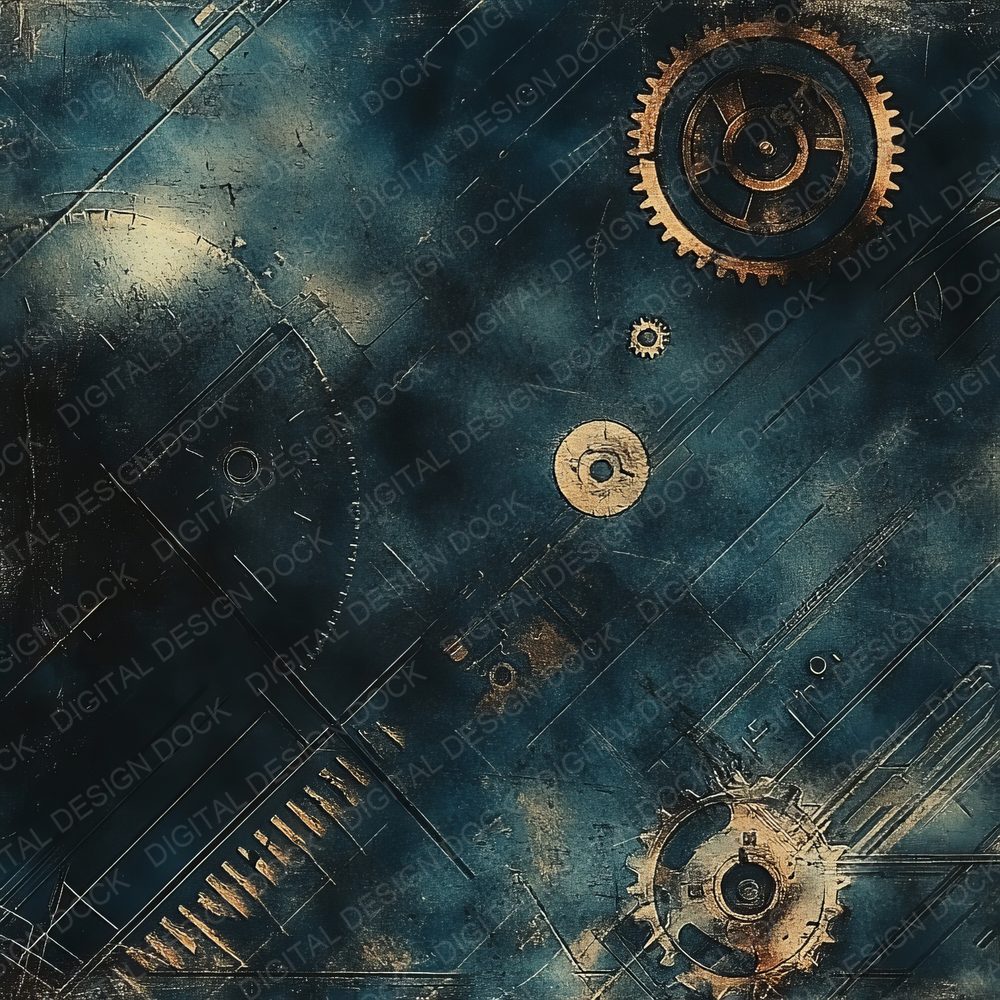 Industrial and Mechanical Background Digital Paper Pack (DDD000563)