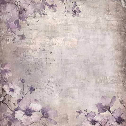 Lavender Floral Background Digital Paper Pack (DDD000579)