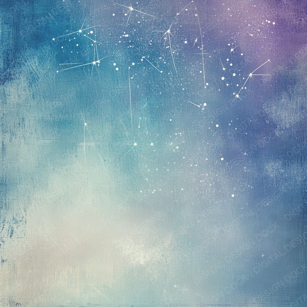 Lavender Nebula Stars Background Digital Paper Pack (DDD000580)
