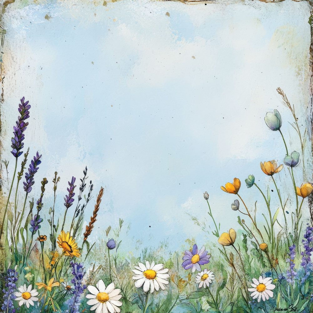 Meadow Whimsy Background Digital Paper Pack (DDD000598)