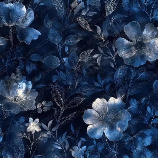 Midnight Botanicals Background Digital Paper Pack (DDD000607)