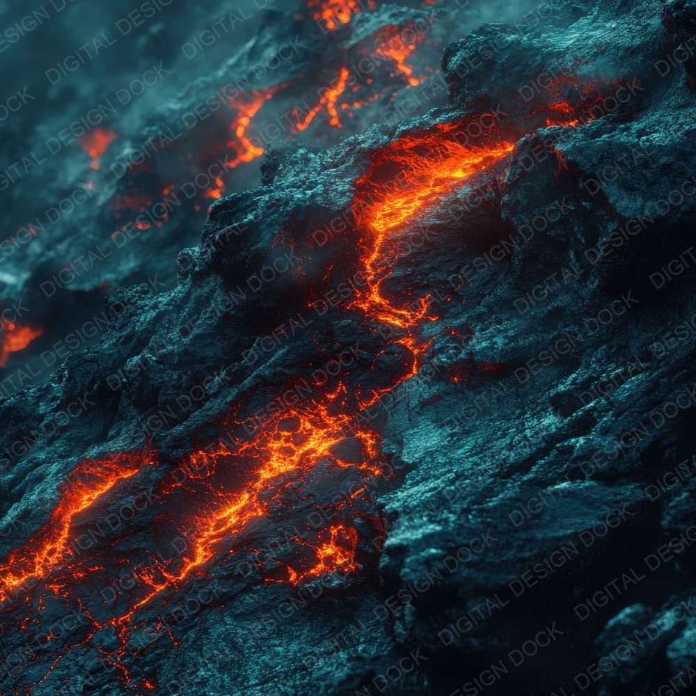 Molten Alien Magma Background Digital Paper Pack (DDD000615)