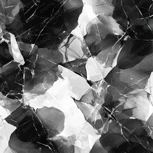 Monochrome Ghost Petals Background Digital Paper Pack (DDD000622)