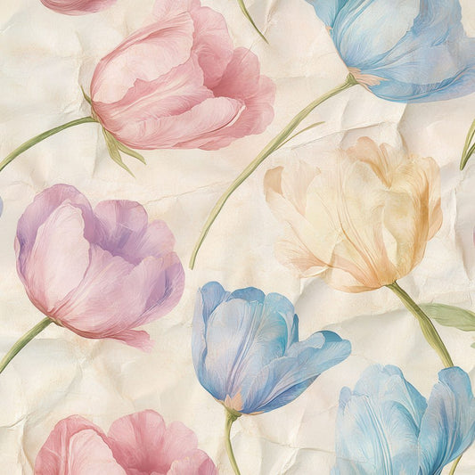 Pastel Bloomscape Background Digital Paper Pack (DDD000665)