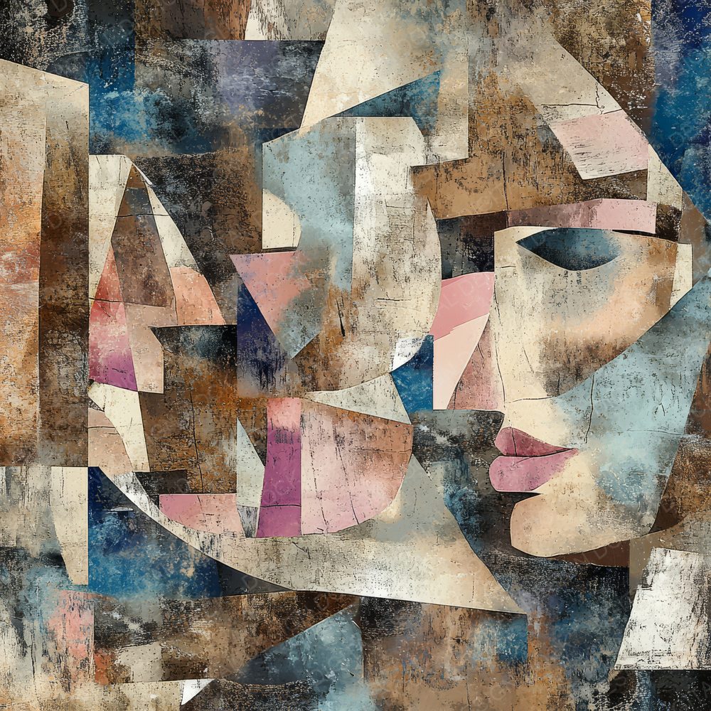 Picasso Inspired Background Digital Paper Pack (DDD000674)