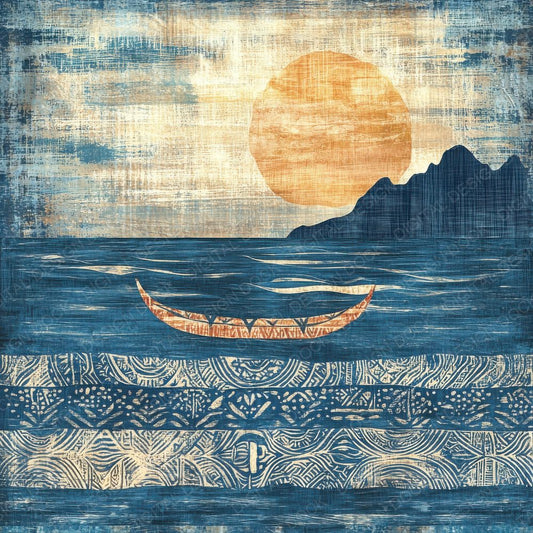 Polynesia Tides Background Digital Paper Pack (DDD000683)