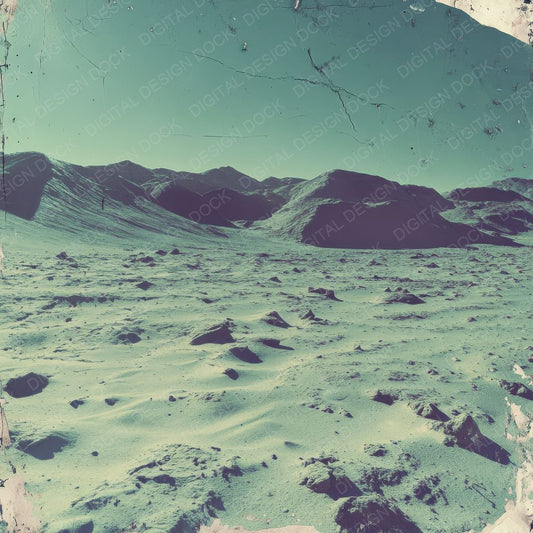 Radioactive Desert Film Background Digital Paper Pack (DDD000691)