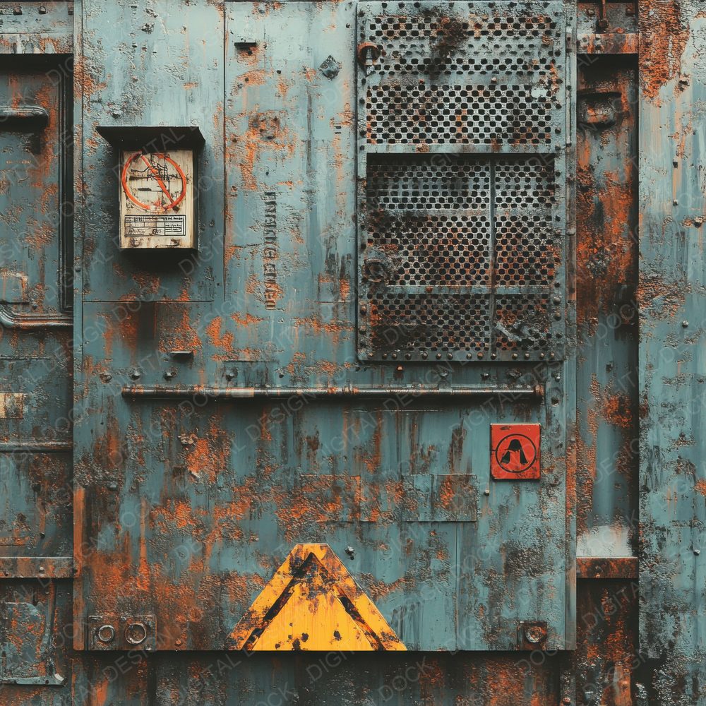 Rusted Wasteland Relics Background Digital Paper Pack (DDD000718)
