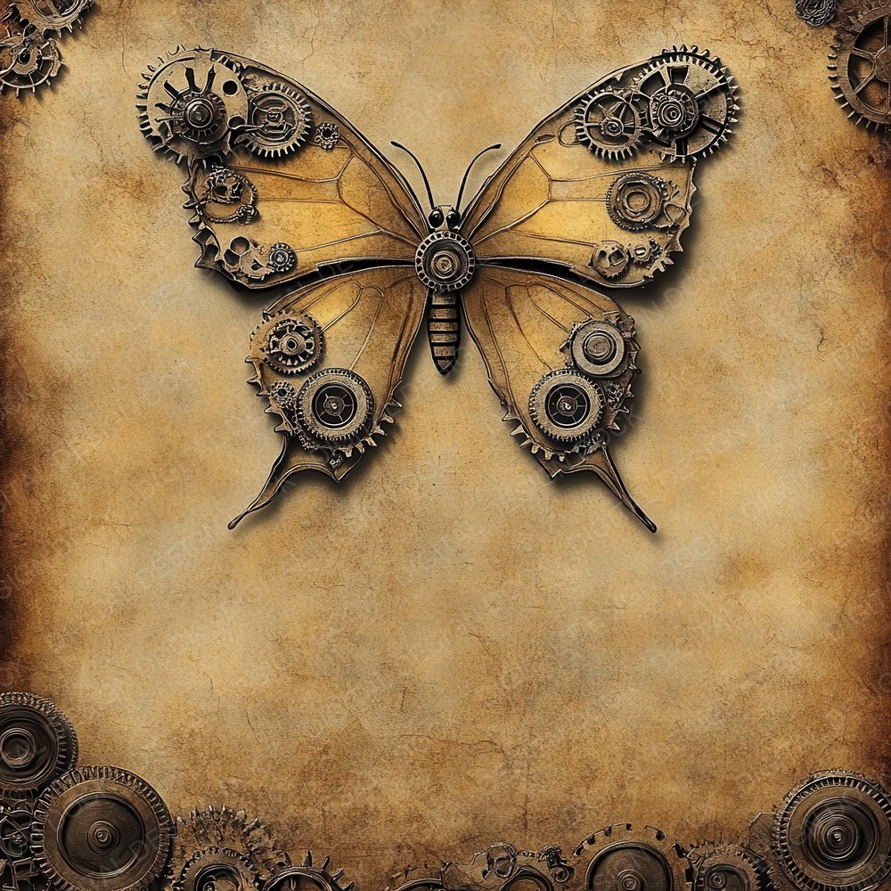 Butterfly Gearwing Edge Digital Paper Pack (DDD000761)