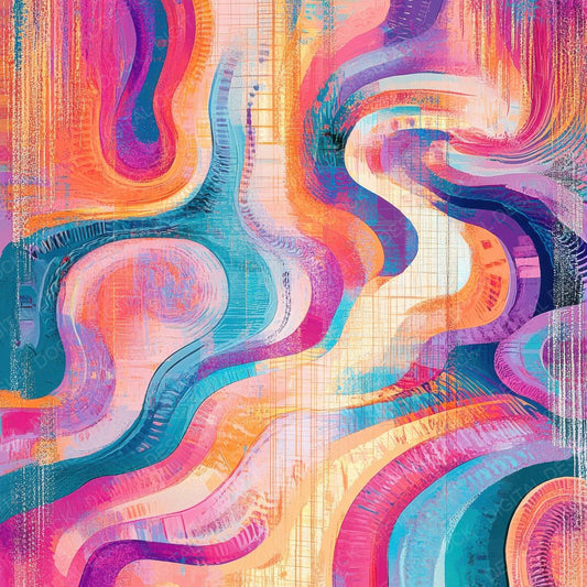 Candy Swirl Barcode Digital Paper Pack (DDD000791)