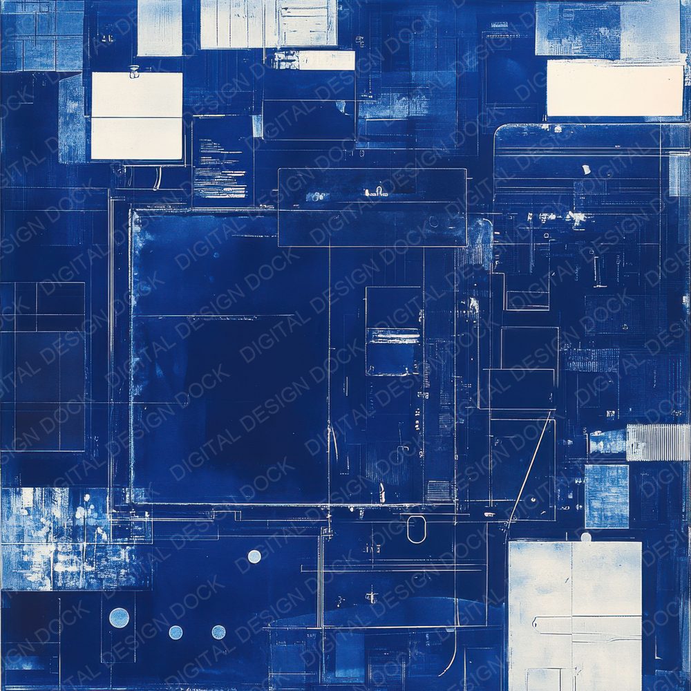 Caseboard Blueprint Layout Digital Paper Pack (DDD000809)