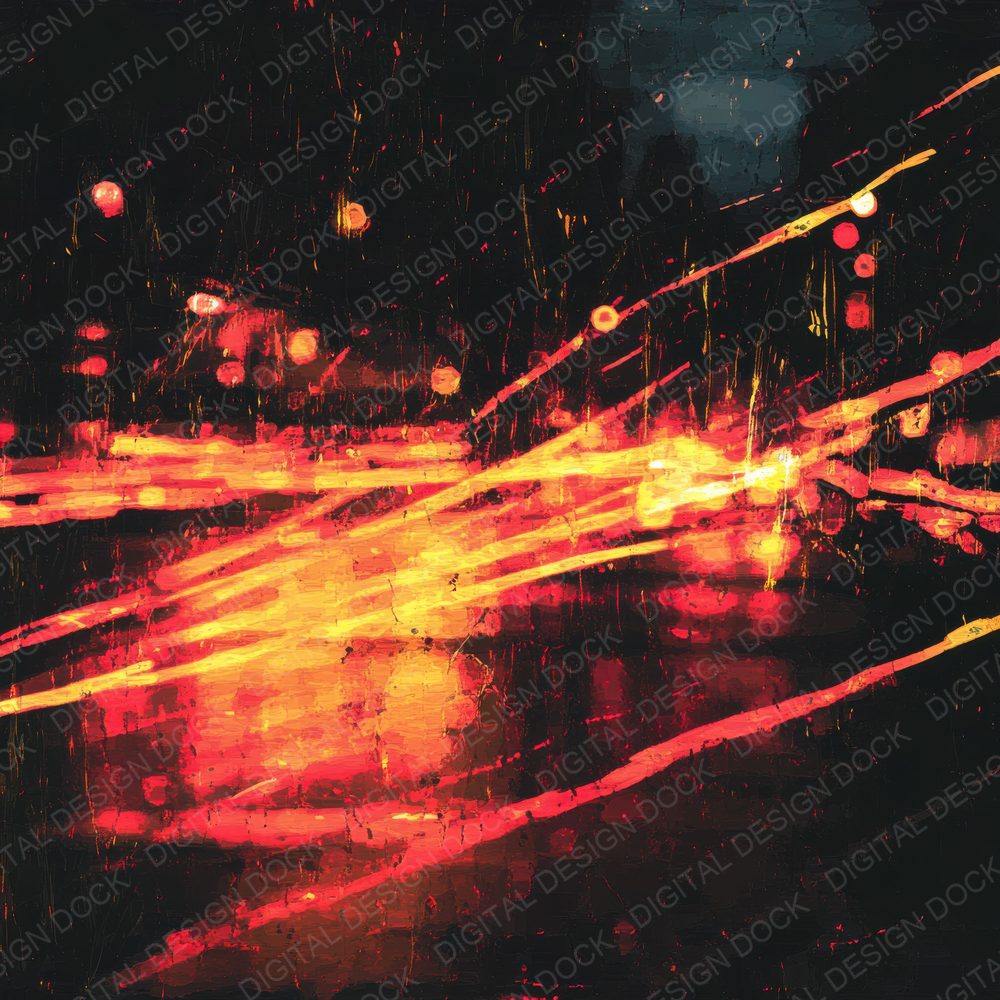 Chaotic City Lights Digital Paper Pack (DDD000865)