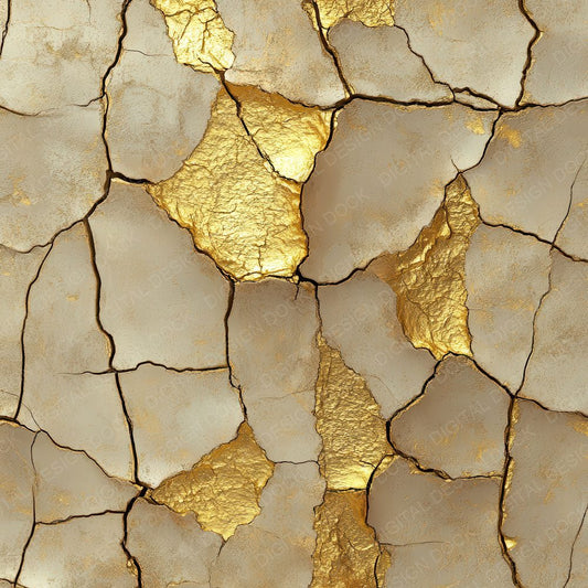 Clay Gilded Crack Digital Paper Pack (DDD000979)