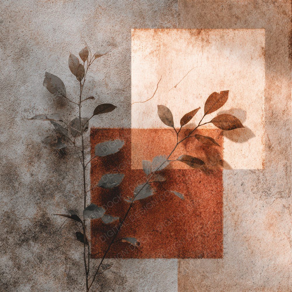Clay Sepia Rain Foliage Digital Paper Pack (DDD000984)