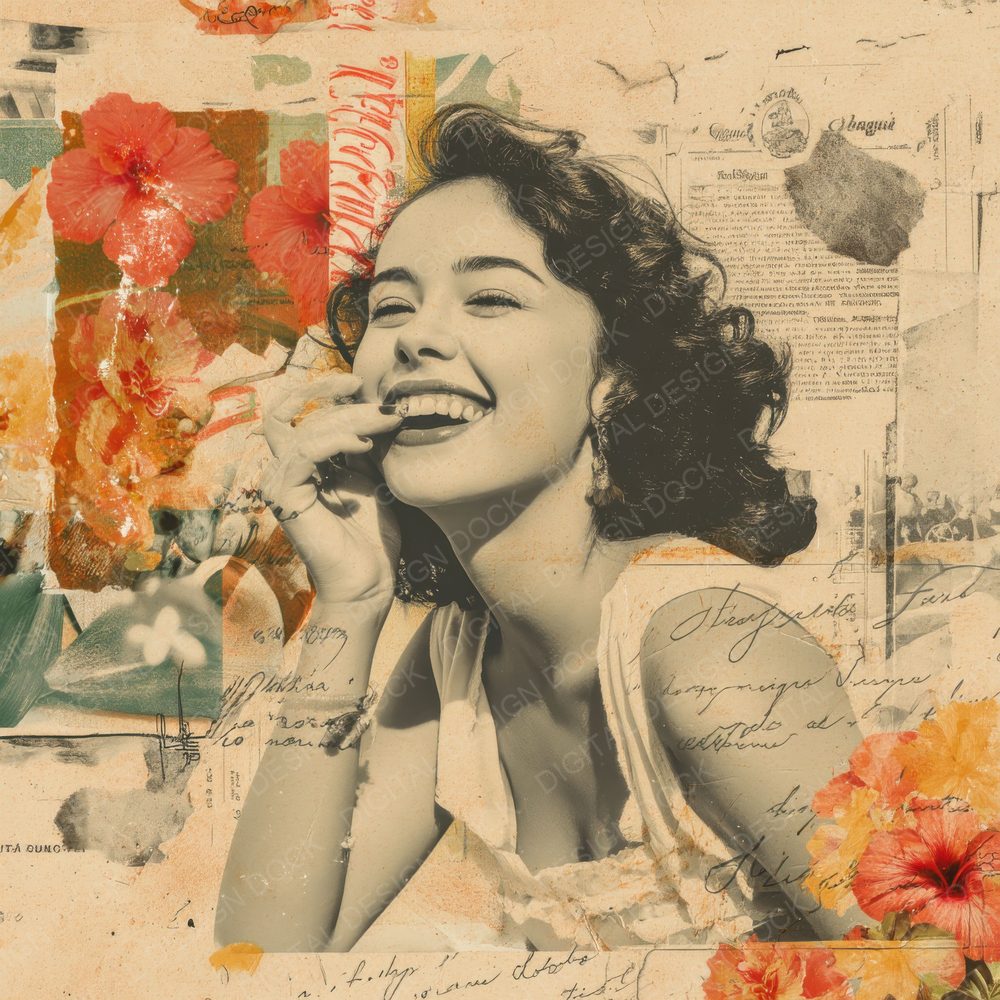 Collage Havana Tropical Muse Digital Paper Pack (DDD001070)