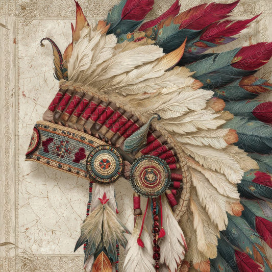 Collage Indigenous Beauty Tapestry Digital Paper Pack (DDD001078)