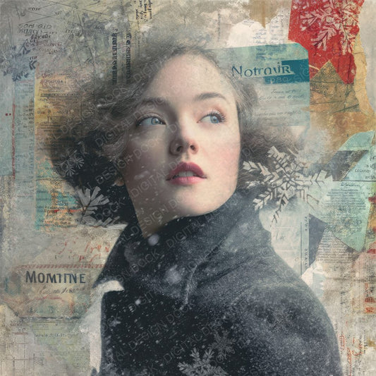 Collage Montreal Winter Layers Digital Paper Pack (DDD001105)