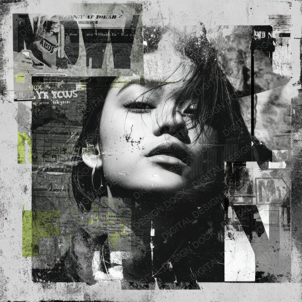 Collage NYC Street Muse Digital Paper Pack (DDD001114)