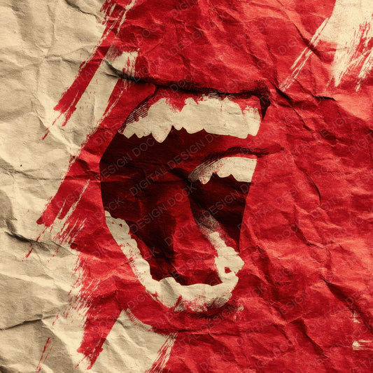 Collage Rage Lips Tension Digital Paper Pack (DDD001138)