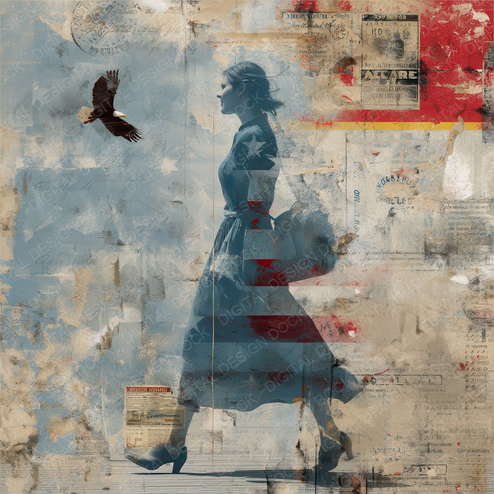 Collage Star Spangled Soul Digital Paper Pack (DDD001161)