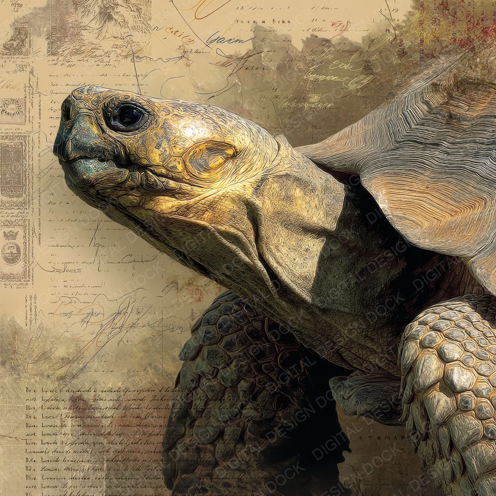 Collage Tortoise Island Terrain Digital Paper Pack (DDD001169)