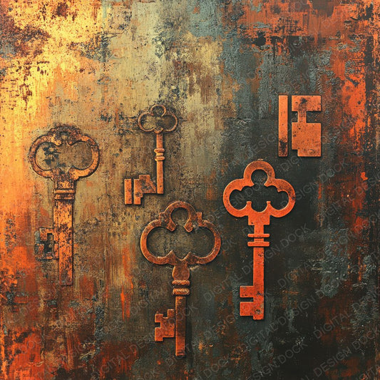 Copper Key Burn Digital Paper Pack (DDD001234)