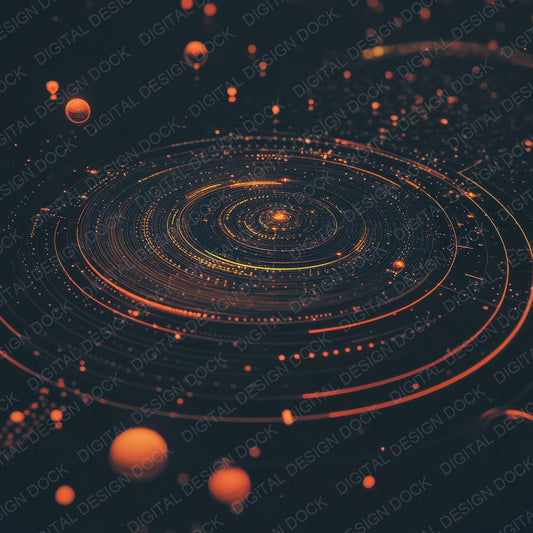 Cosmic Interface Rings Digital Paper Pack (DDD001275)
