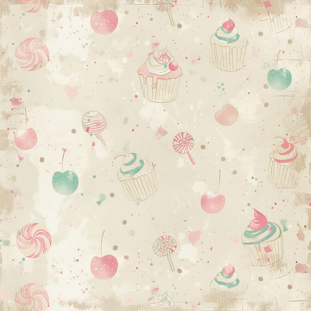 Cupcakes and Candy Digital Paper Pack (DDD001363)