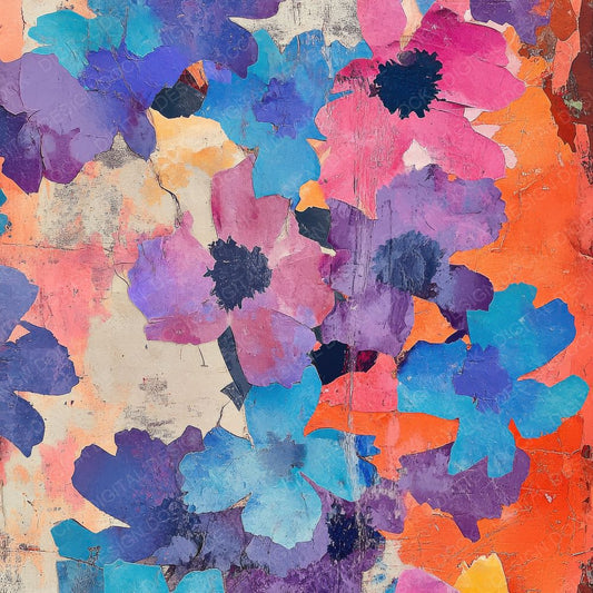 Cutout Chaos Florals Digital Paper Pack (DDD001367)