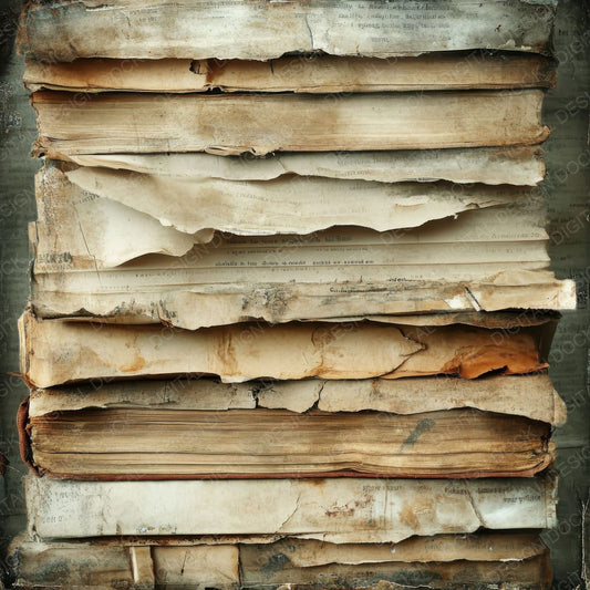 Damaged Book Pages Background Digital Paper Pack (DDD001387)