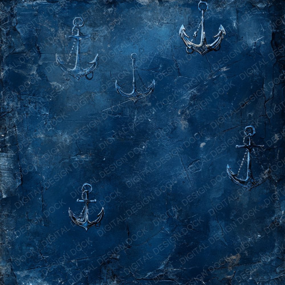 Deep Navy Nautical Digital Paper Pack (DDD001425)