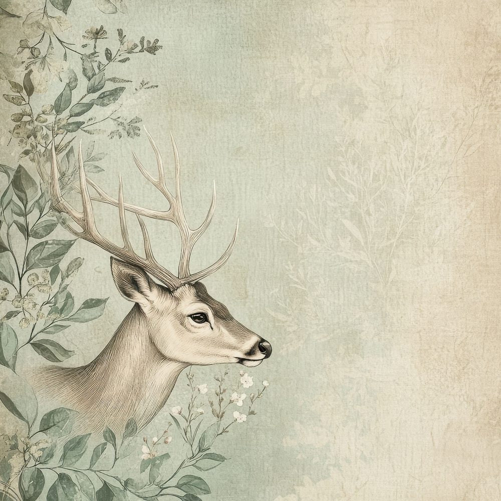 Deer Eucalyptus Whisper Digital Paper Pack (DDD001429)