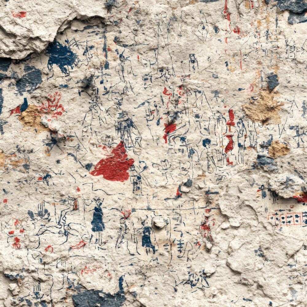 Dubuffet Naive Line Chaos Texture Digital Paper Pack (DDD001513)