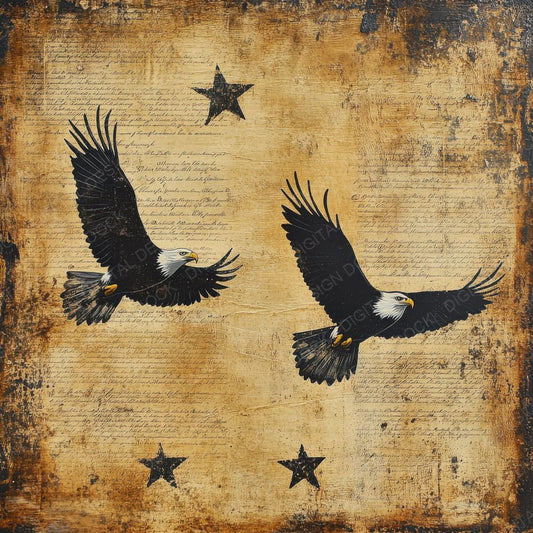 Eagle Camo Constitution Digital Paper Pack (DDD001538)