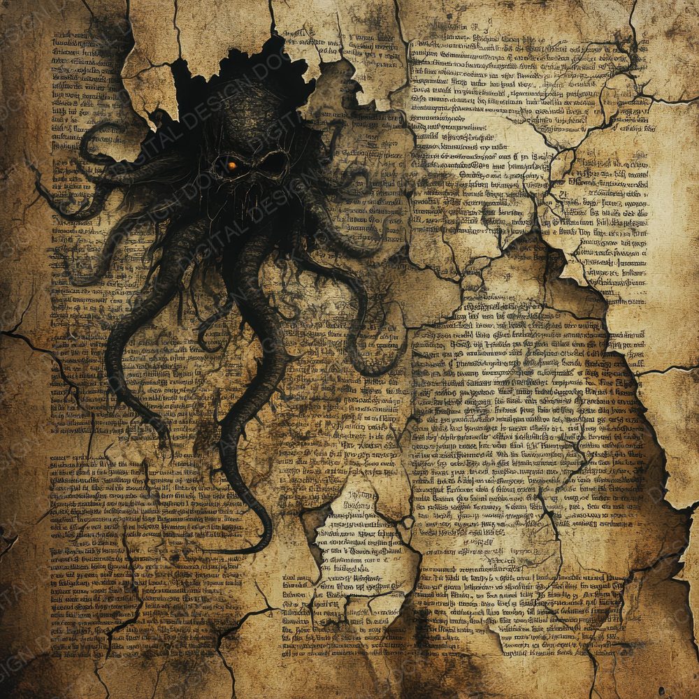 Eroded Lovecraftian Manuscripts Digital Paper Pack (DDD001610)