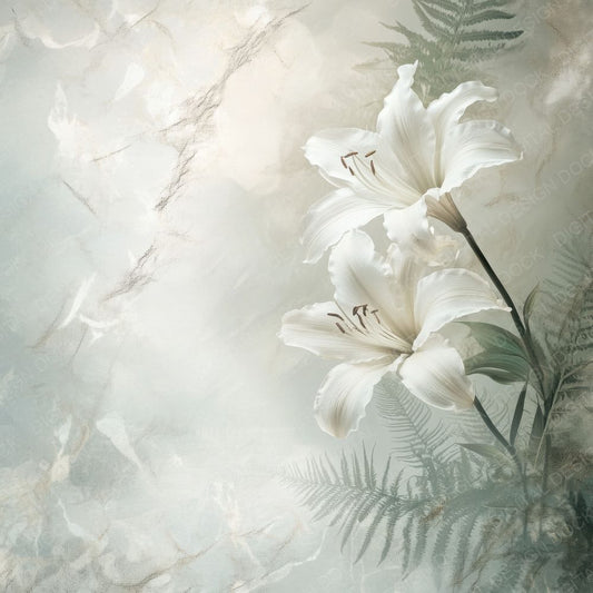 Ethereal Lily Fern Digital Paper Pack (DDD001613)