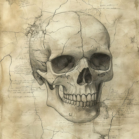 Faded Gothic Skull Digital Paper Pack (DDD001646)