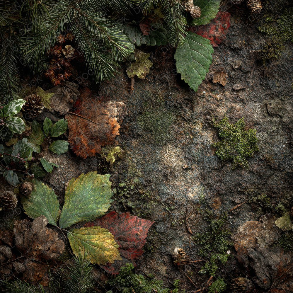 Forest Floor Leaf Moss Digital Paper Pack (DDD001771)